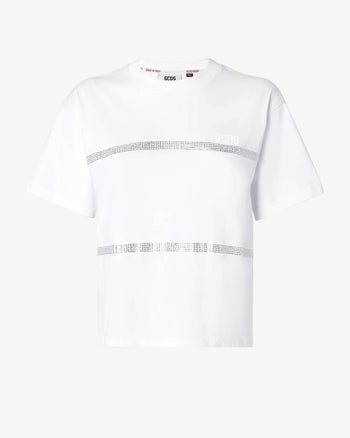 Bling Gcds T-Shirt : Women T-shirts White | GCDS Spring/Summer 2023